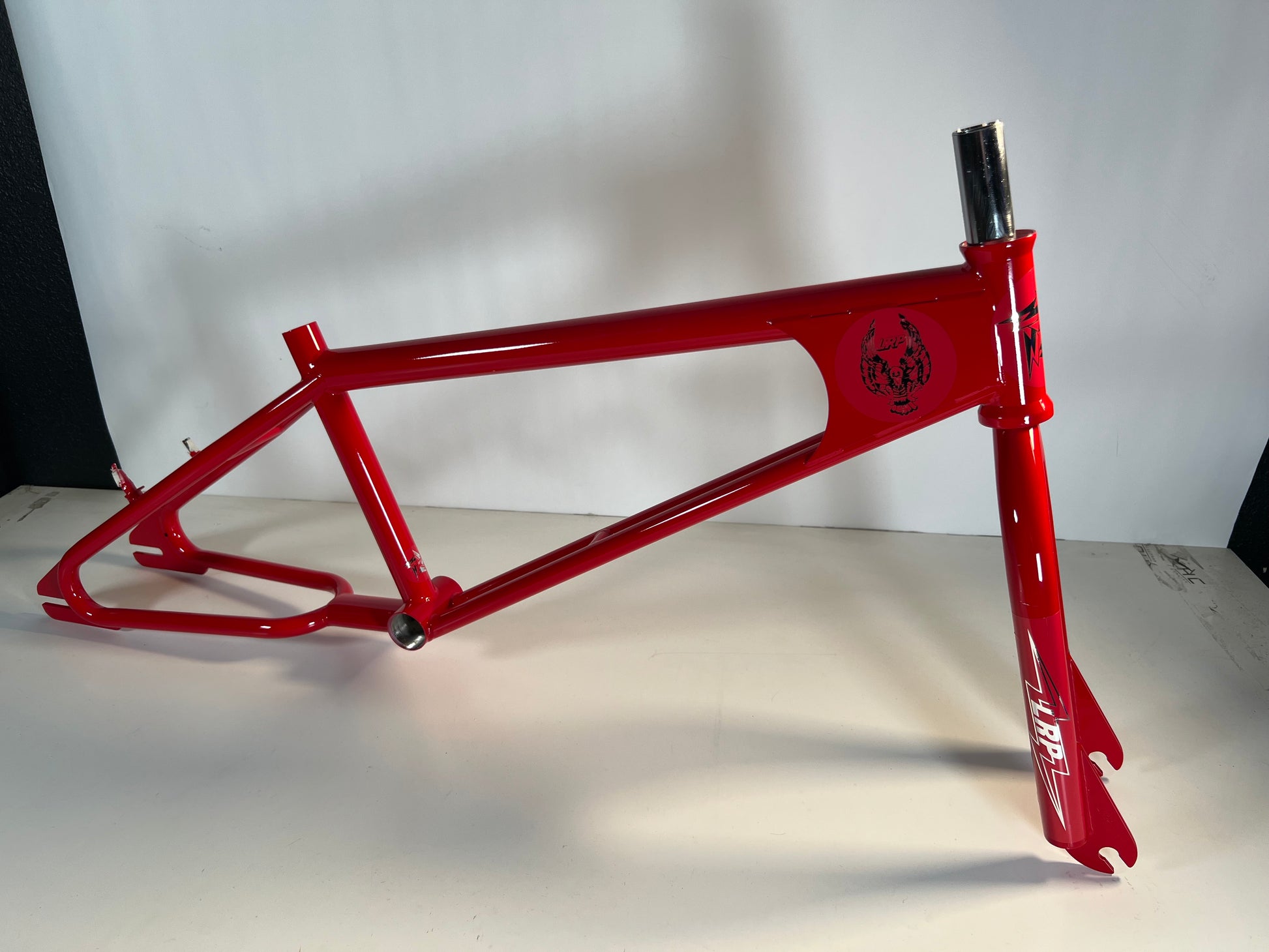 LRP 20 race frame — head tube detail