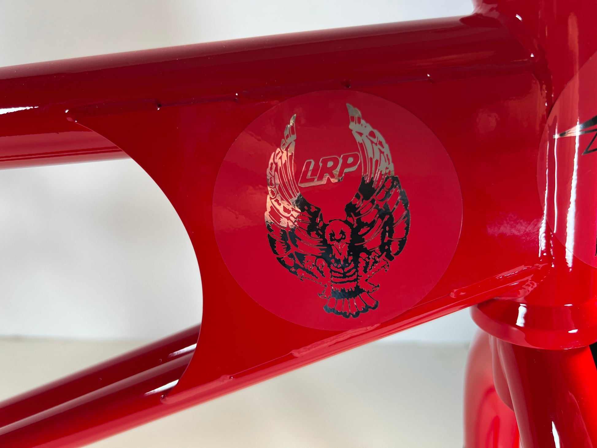 LRP 20 race frame — down tube gusset
