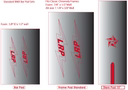 LRP padset by Flite — top tube and crossbar pads