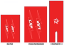 Legend Bike Co LRP padset by Flite USA — Pete Loncaravich signature BMX pad set